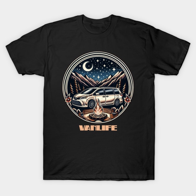 Camp Toyota Sienna T-Shirt by Tofuvanman